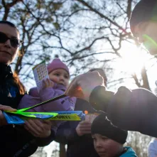 Międzypokoleniowy bieg w Parku Glazja
