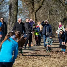 Międzypokoleniowy bieg w Parku Glazja