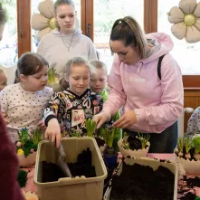Leśne poszukiwanie pisanek na Barbarce