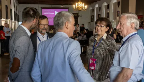 Uczestnicy konferencji w Sali Mieszczańskiej Ratusza Staromiejskiego