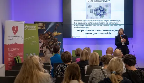 Panel podczas konferencji „Instrukcja Obsługi Raka” w Centrum Innowacyjnej Edukacji w Toruniu