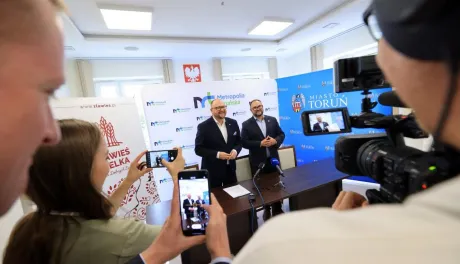 Podpisanie porozumienia komunikacyjnego między Gminą Miasta Toruń i Gminą Zławieś Wielka