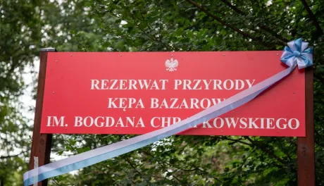Odsłonięcie tablicy na Kępie Bazarowej