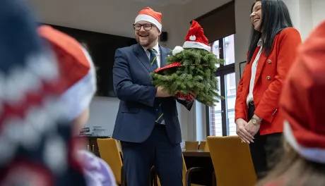 Przedszkolaki z PM1 z wizytą u prezydenta, 15.12.2025