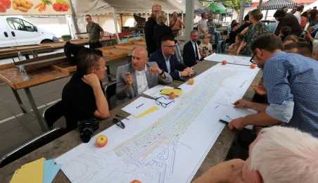 Spotkanie na targowisku miejskim
