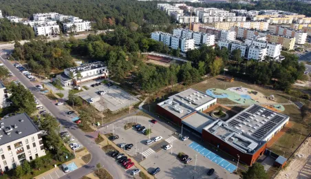 Osiedle Jar i budowa szkoły przy ul. Grasera z lotu ptaka, fot. Sławomir Kowalski