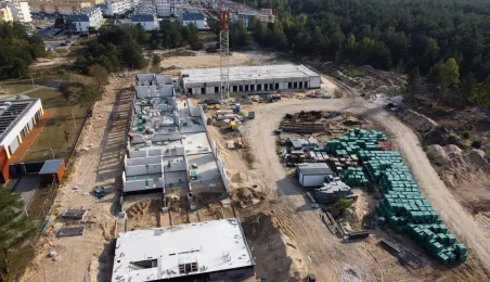 Osiedle Jar i budowa szkoły przy ul. Grasera z lotu ptaka, fot. Sławomir Kowalski