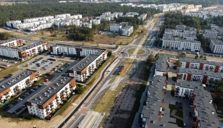 Osiedle Jar i budowa szkoły przy ul. Grasera z lotu ptaka, fot. Sławomir Kowalski