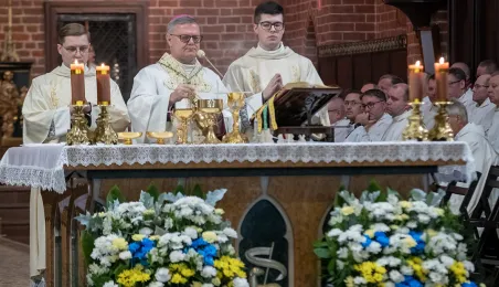 Nabożeństwo z okazji poświęcenia bazyliki katedralnej pw. śś. Jana Chrzciciela i Jana Ewangelisty. 