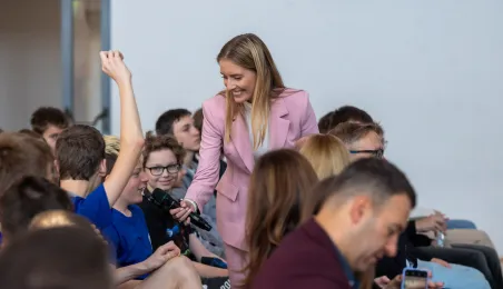 Dziennikarka Polsatu Sport Aleksandra Szutenberg z pyataniami do młodzieży