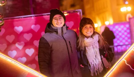 Walentynkowy wieczór w Rynku Staromiejskim