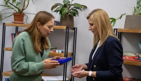 Wizyta minister funduszy i polityki regionalnej w Centrum Rozwoju i Terapii
