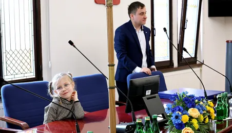 Uczniowie SP 12 w Urzędzie Miasta Torunia, 12.03.2025 r.