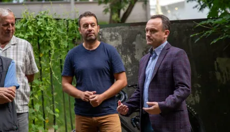 Odsłonięcie tablicy na Kępie Bazarowej