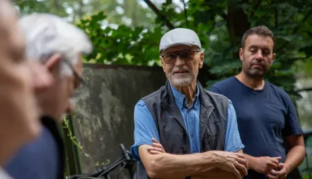 Odsłonięcie tablicy na Kępie Bazarowej