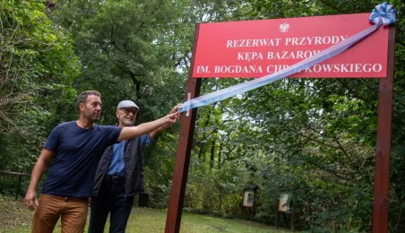 Odsłonięcie tablicy na Kępie Bazarowej
