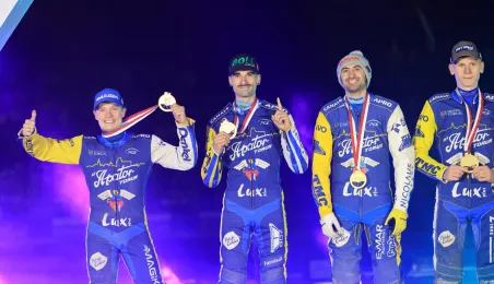 Finał KS Toruń - Motor Lublin - podium, 28.09.2025 r.