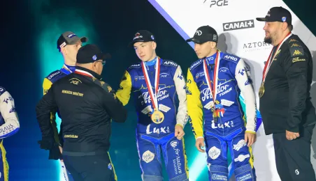 Finał KS Toruń - Motor Lublin - podium, 28.09.2025 r.