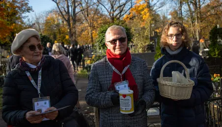 Coroczna kwesta na renowację nagrobków na cmentarzu św.Jerzego