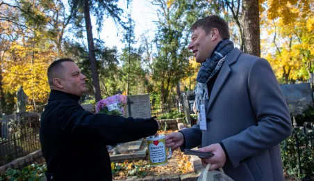 Coroczna kwesta na renowację nagrobków na cmentarzu św.Jerzego