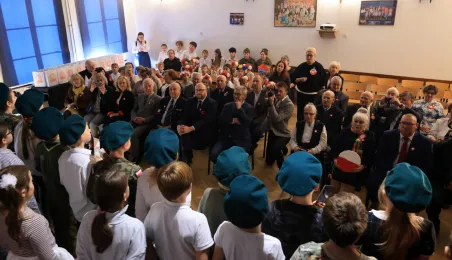 Spotkanie z kombatantami w SP nr 1 w Toruniu, 13.11.2025