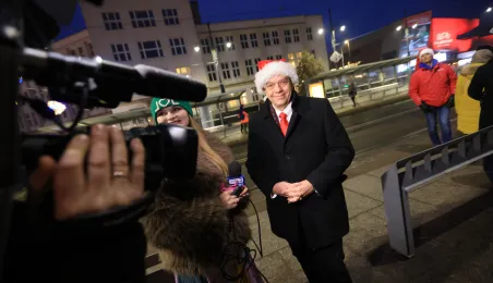 Pierwszy przejazd świątecznego tramwaju już za nami!