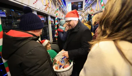 Pierwszy przejazd świątecznego tramwaju już za nami!