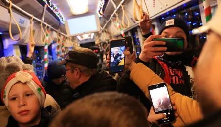 Pierwszy przejazd świątecznego tramwaju już za nami!