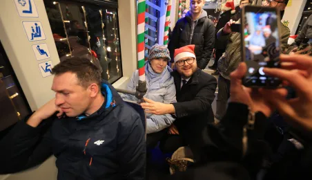 Pierwszy przejazd świątecznego tramwaju już za nami!