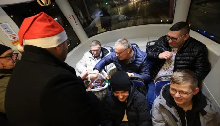 Pierwszy przejazd świątecznego tramwaju już za nami!