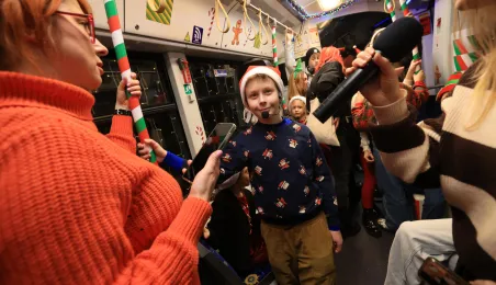 Pierwszy przejazd świątecznego tramwaju już za nami!