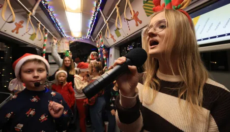 Pierwszy przejazd świątecznego tramwaju już za nami!