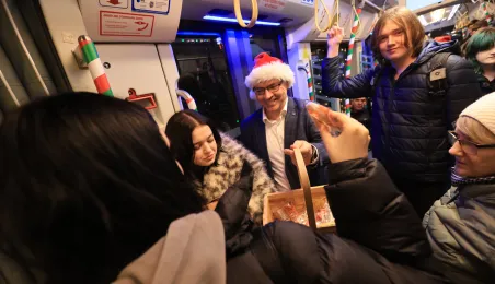 Pierwszy przejazd świątecznego tramwaju już za nami!