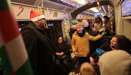 Pierwszy przejazd świątecznego tramwaju już za nami!