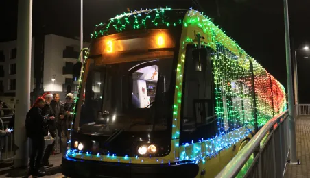 Pierwszy przejazd świątecznego tramwaju już za nami!