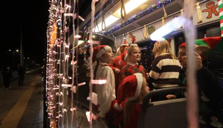 Pierwszy przejazd świątecznego tramwaju już za nami!
