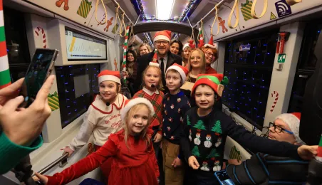 Pierwszy przejazd świątecznego tramwaju już za nami!