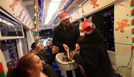 Pierwszy przejazd świątecznego tramwaju już za nami!
