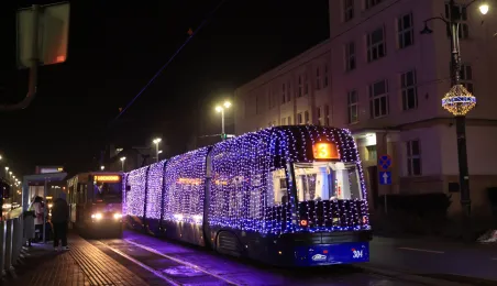 Pierwszy przejazd świątecznego tramwaju już za nami!