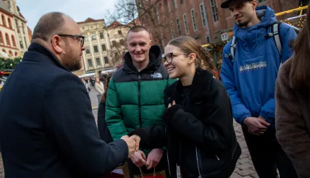 Prezydent podziękował młodzieży z ZSIŚ, 10.12.2025 