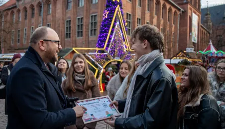 Prezydent podziękował młodzieży z ZSIŚ, 10.12.2025 