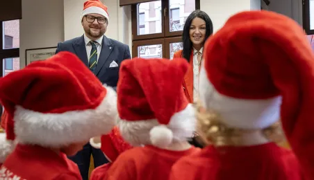 Przedszkolaki z PM1 z wizytą u prezydenta, 15.12.2025