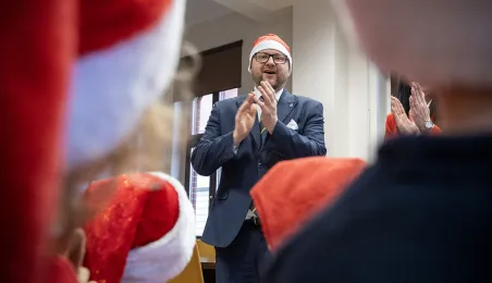 Przedszkolaki z PM1 z wizytą u prezydenta, 15.12.2025