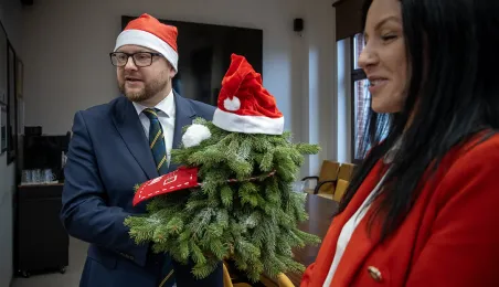 Przedszkolaki z PM1 z wizytą u prezydenta, 15.12.2025