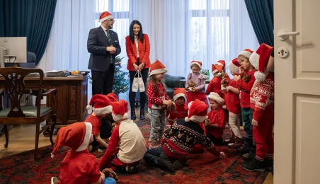 Przedszkolaki z PM1 z wizytą u prezydenta, 15.12.2025