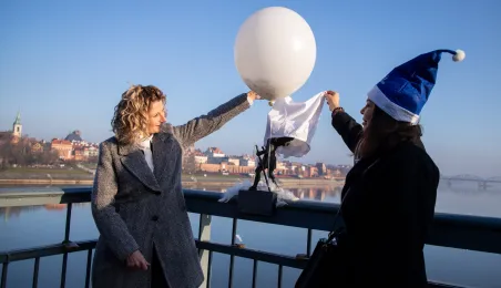 Anielski strażnik ruchu i zdrowia na moście, 19.12.2025