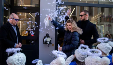 Aniołek prz ul. Szczytej 6 odsłonięty, 2.03.2026