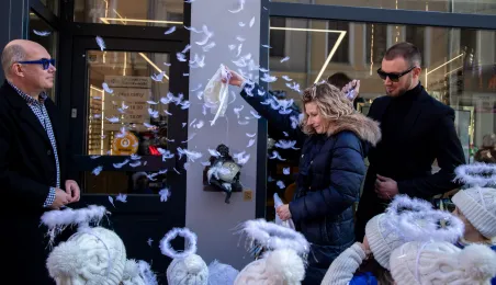 Aniołek prz ul. Szczytej 6 odsłonięty, 2.03.2026