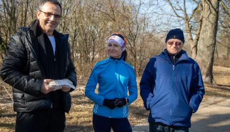 Międzypokoleniowy bieg w Parku Glazja