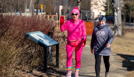 Międzypokoleniowy bieg w Parku Glazja